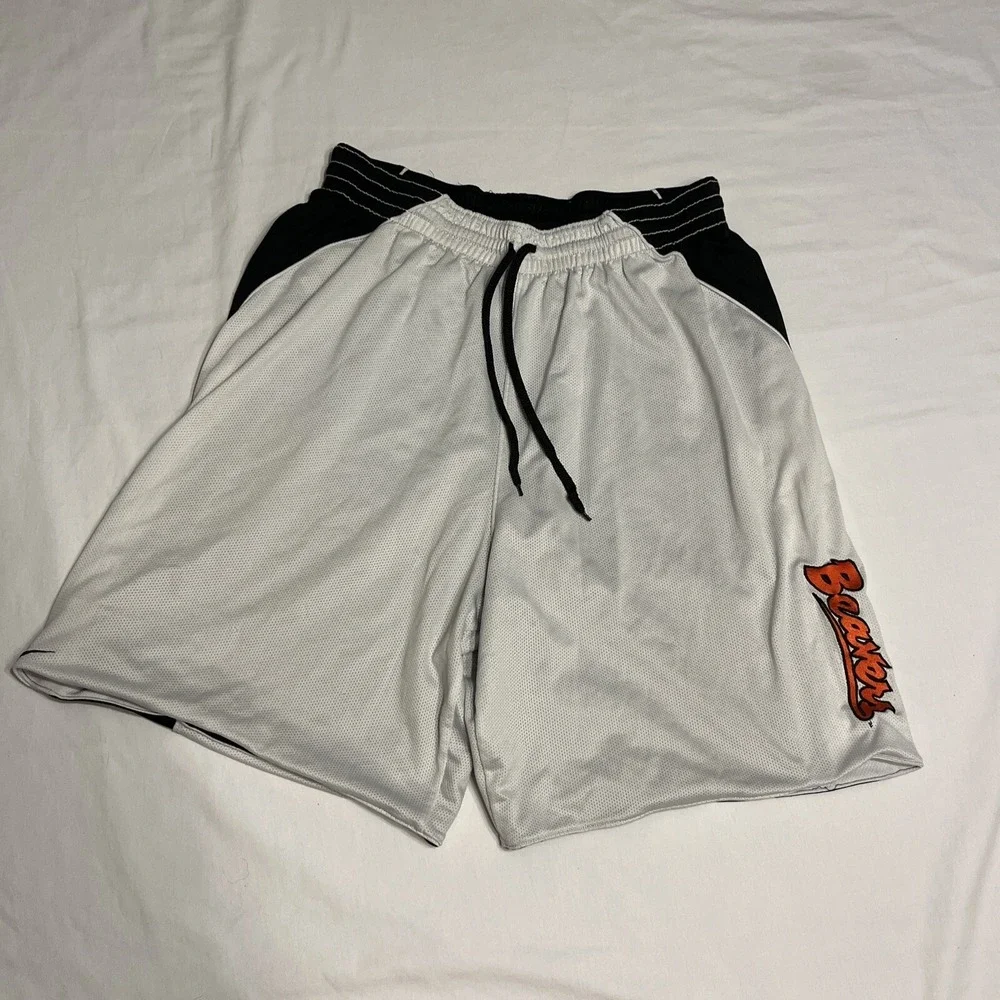 Vtg Nike Team Oregon State Beavers Basketball Shorts Mesh Reversible Men's M